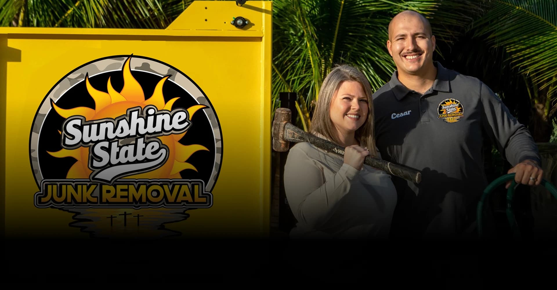 Sunshine State Junk Removal crew at the Coral Springs location